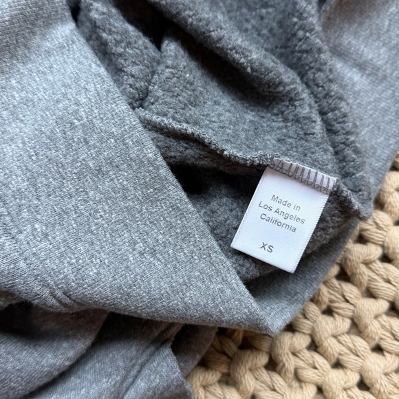 Clare V Le Snap Button Down Bomber Sweatshirt - Picture 5 of 5